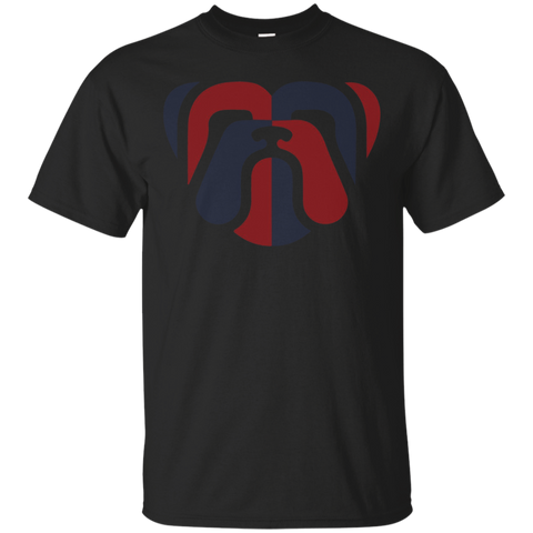 Patriotic English Bulldog funny Tshirt_Black
