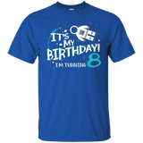 It's My Birthday I'm Turning 8 T-shirt 8th Astronaut Kids