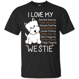 Westie T-shirt, I love my Westie_Black