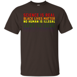 science is real love is love women's happy pride tshirts_Black
