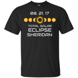 SHERIDAN OREGON Solar Eclipse Souvenir Gift T Shirt_Black