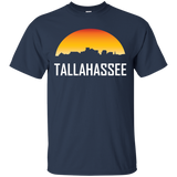 Tallahassee Florida Sunset Skyline Silhouette T-Shirt_Black