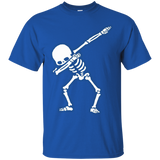 Skeleton Dabbing Shirt - Funny Graphic Shirt_Black