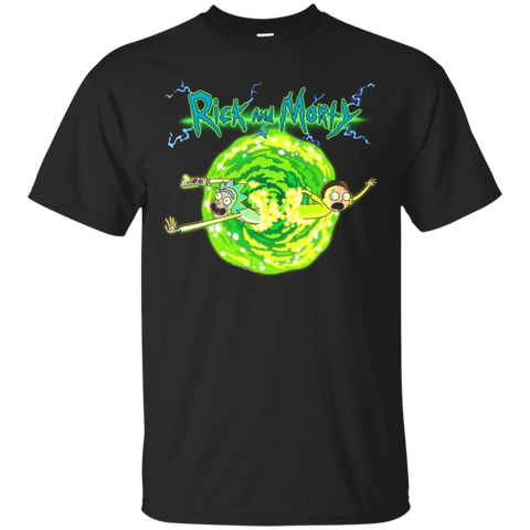 Rick & Morty Portal Glow Lightning Logo_Black