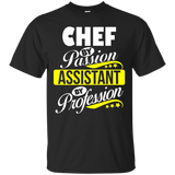 Chef By Passion Assistant By Profession T Shirt_black