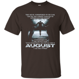 The Devil - born in August - the storm - T-shirt month gif_Black