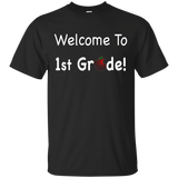 Welcome To 1st Grade T Shirt School Teacher Apple_black=