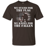 We Stand For The Flag We Kneel For The Fallen T Shirt_black=