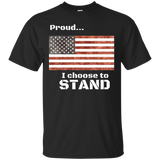 I Stand For The National Anthem T-shirt - Proud Conservative_black