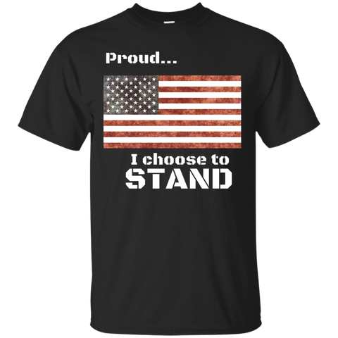 I Stand For The National Anthem T-shirt - Proud Conservative_black