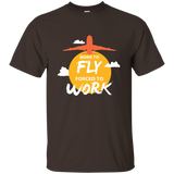 Cool T Shirt For Air Force Men. Funny Gift For Guys Love Fly_black