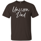 Unicorn Dad Shirt Cute Funny Father Of Unicorn Girls Tee_black=