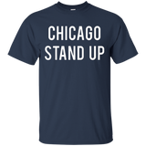 Chicago Stand Up Chi-town Fan Love City Baseball T Shirt_black