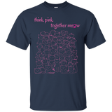 Think Pink Together Breast Cancer Support Tshirt_black=