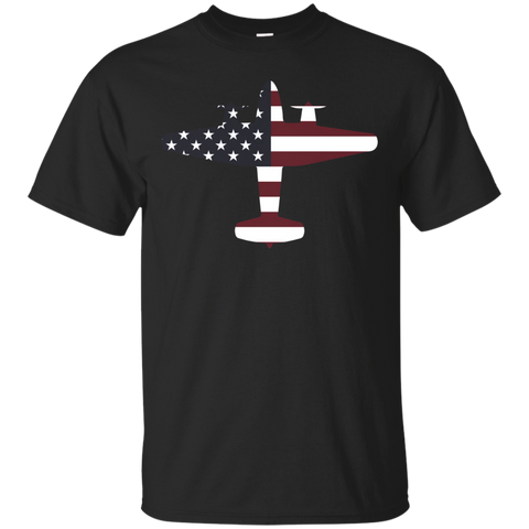 American Flag T Shirt For Kids. Army Gifts For Air Force Men_black