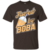 Cute Funny Fueled By Boba Bubble Tea T-shirt_black