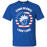 Stand For The Flag, Kneel For The Cross I Don't Care T-shirt_black=