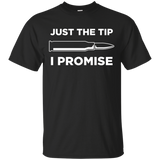 Just The-tip I-promise T-shirt Funny M855 Bullet Tshirt_black=