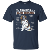 The Anatomy of a Saint Bernard - Funny shirt_Black