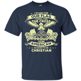 I Stand For Our Flag Kneel For The Cross Veteran T-shirt_black