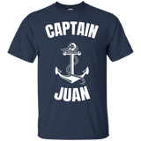 Captain Juan T-shirt Personalized Boat Captain Shirt_black=