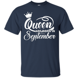 Womens Queen Are Born in September C2 Funny T-shirt_Black