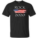 Rock 2020 President Election Political Campaign tee shirt_Black