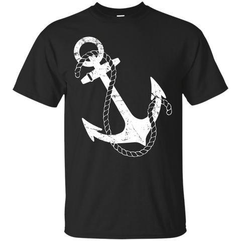 Nautical Anchor T-Shirt_Black
