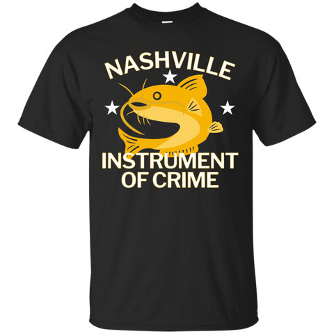 Nashville Instrument of Crime Catfish Hockey T-Shirt_Black
