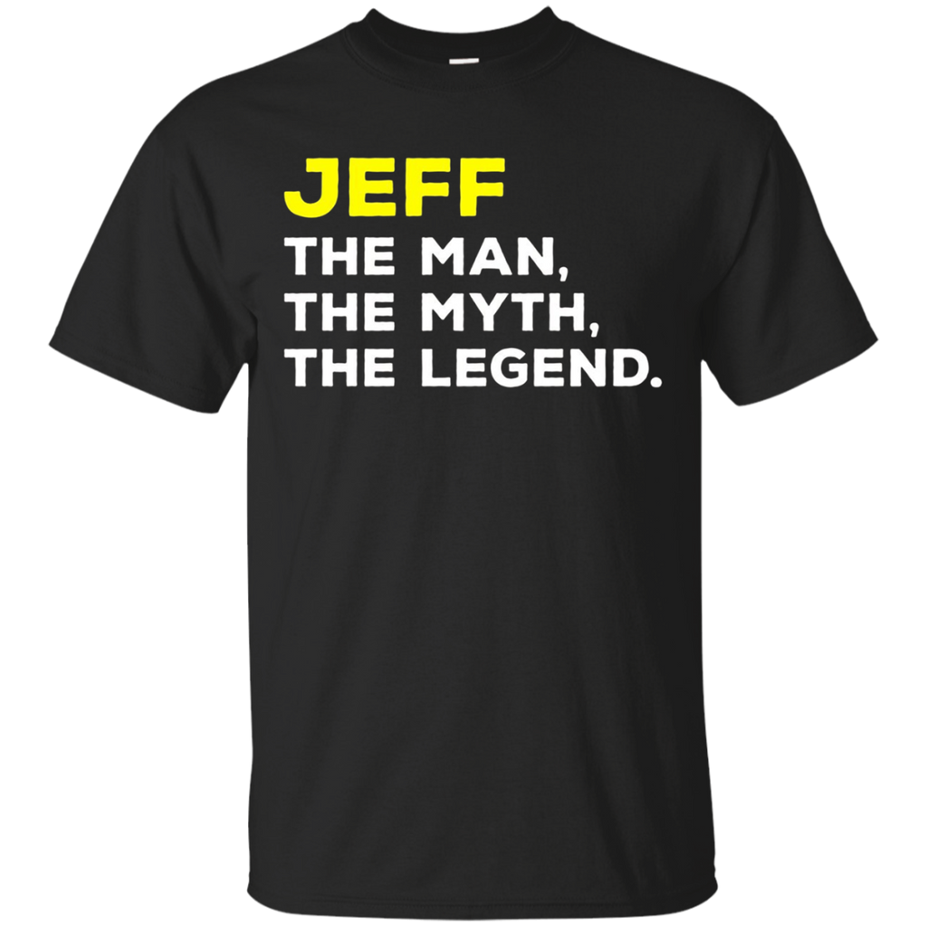 Jeff Name T-shirt Man Myth Legend Mens Kids