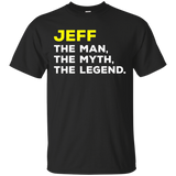 Jeff Name T-shirt Man Myth Legend Mens Kids