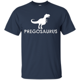 Womens Pregosaurus Funny Maternity T Shirt_Black