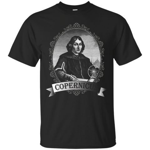 Nicolaus Copernicus Portrait Shirt_Black
