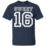 Women's Sweet Sixteen 16th Birthday T-shirt Sixteenth Birthday Girl_Black