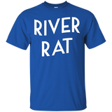 River Rat T-Shirt Kayaking Rafting Tee_Black