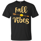 Cute Fall Shirts Autumn Apparel Fall Vibes Gift Tee_black