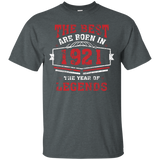 Legends Born In 1921 Gift 96 Years Old 96th B-day Funny Tee