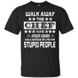 Walk away this Chef has anger issues funny t-shirt_Black