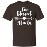 One Blessed Abuela Shirt - Grandma Thanksgiving Gift T-Shirt_Black