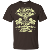 I Stand For Our Flag Kneel For The Cross Veteran T-shirt_black