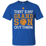 That's My Grandson Out There Tshirt Basketball Grandparents_Black