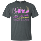My Mamaw Loves Me to the Moon and Back Infinity T-Shirt_Black
