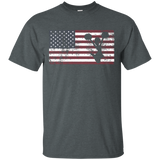 American Flag Cheerleading Cheer Patriotic Usa T-shirt_black