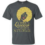 Womens Black Queens Are Born In September - Birthday G3 T-shirt_Black