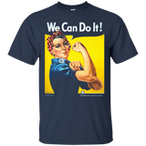 Women's Rosie The Riveter - We Can Do It! - Women's Feminist T-Shirt_Black