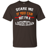Scare Me If You Can But I'm A Logistician Halloween T-Shirt_Black