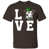 Love Pitbull Dog Funny St Patrick's Day T-shirt