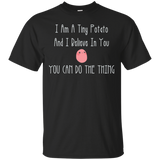 Tiny Kawaii Potato T-Shirt Kawaii Anime Clothes_Black