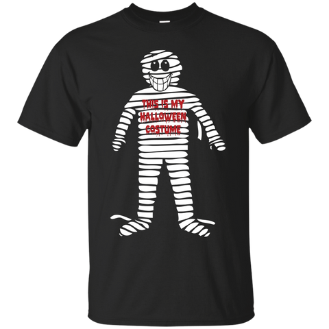 This Is My Halloween Costume TShirts Mummy Shirt Emoji Funny_Black