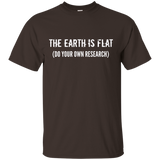 The Earth Is Flat Do Your Own Research t-shirt_Black